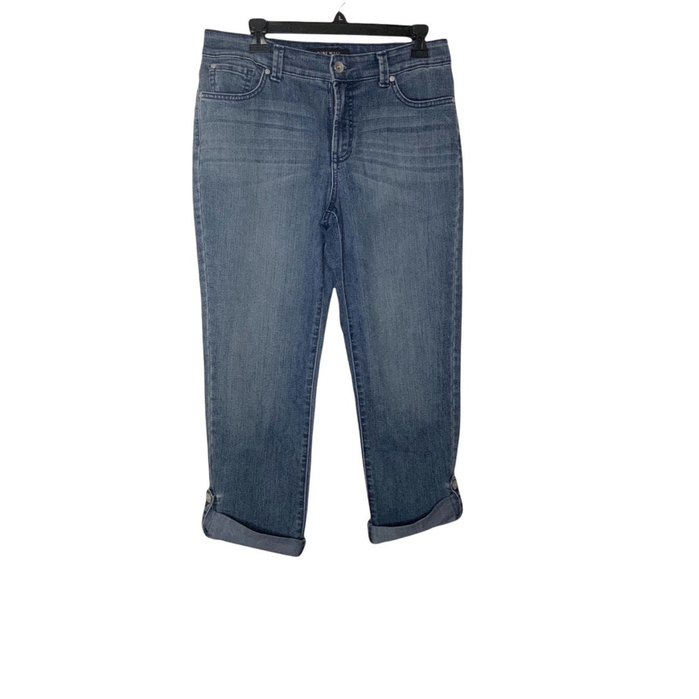 NINE WEST Blue capri jean pants. Size 10